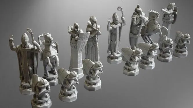 Set de pièces d'échec iconique : Harry Potter