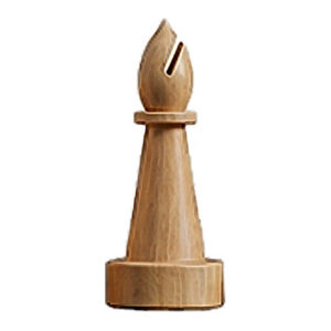 Fou blanc - design minimal en bois