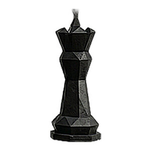 Roi noir - design minimal imitation pierre