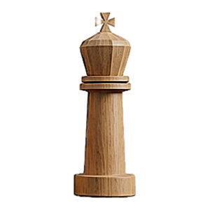 Roi blanc - design minimal en bois