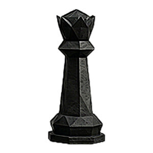 Reine noire - design minimal imitation pierre